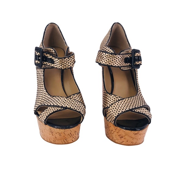 Women's Metallic Coco Mary Jane Wedge Platforms - Picture 3 of 8
